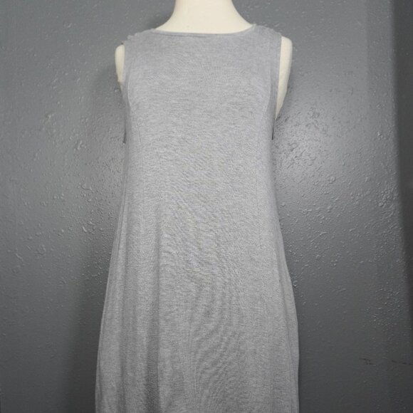 Lou & Grey Womens Grey Sleeveless Pocketed Short Flowy Summer Dress Size Small - Picture 1 of 10